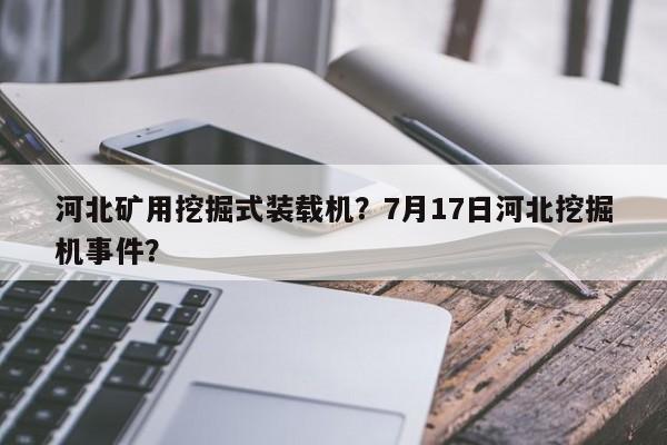 河北礦用挖掘式裝載機？7月17日河北挖掘機事件？